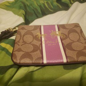 Coach Signature Wristlet